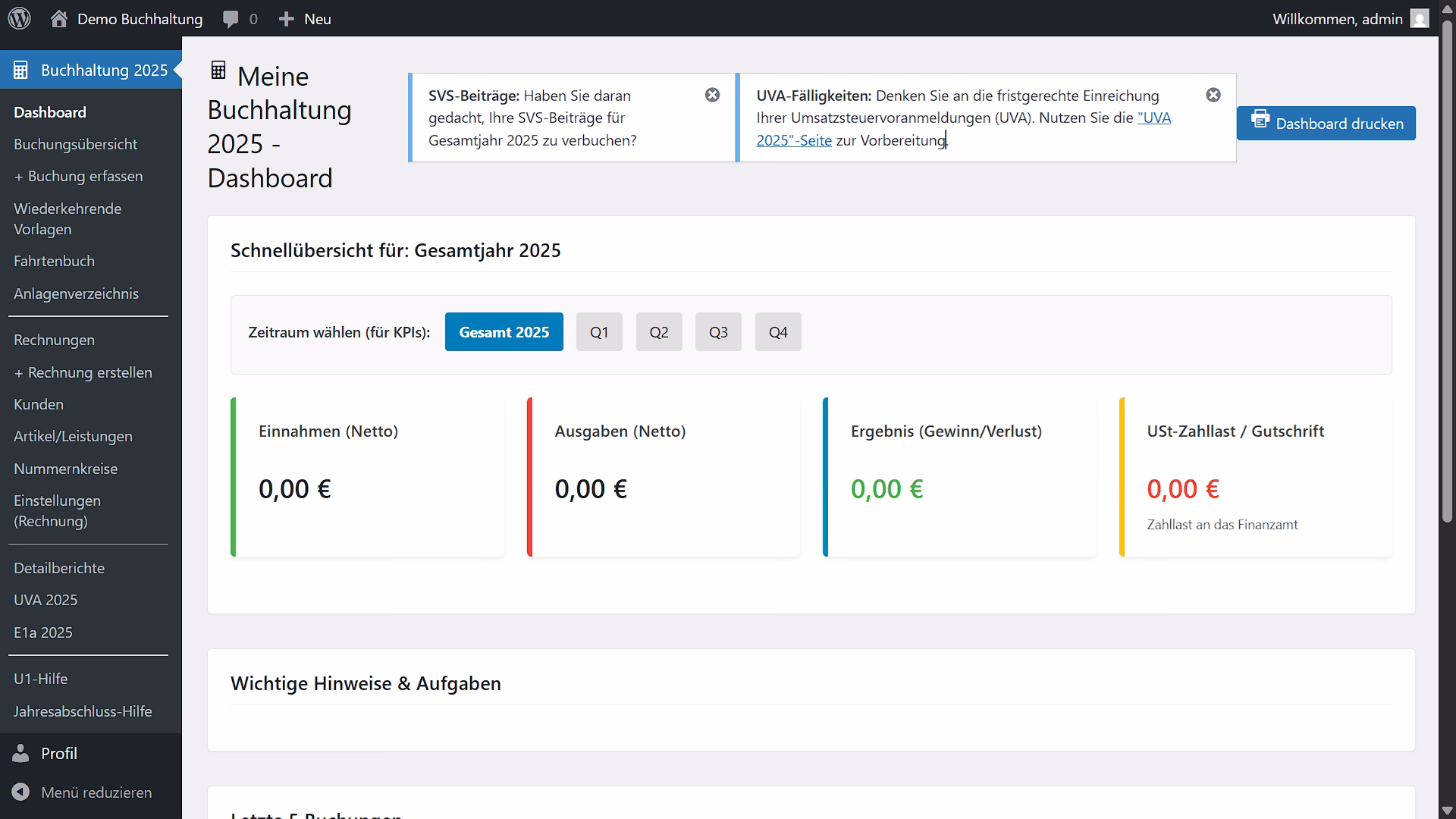 [Vorschau der Buchhaltungs-Software]